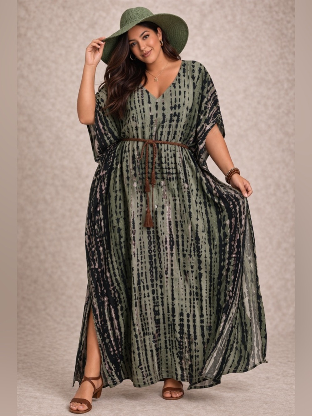 🔥5/$35🔥 Boho Patterned Maxi Dress – Size L/XL – 5/$25 Sale - Picture 2 of 9